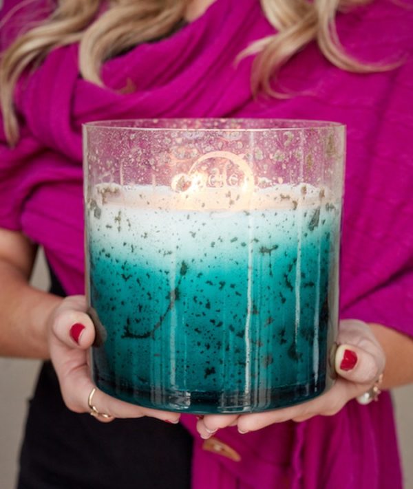 Wild Bergamot & Leather Large 4 Wick Luxury Candle - Image 3