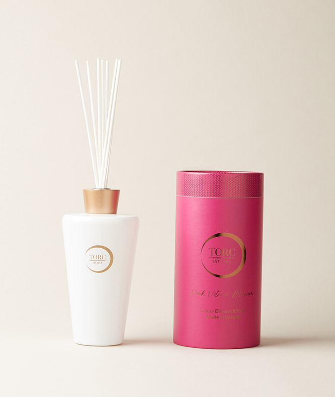 Pink Vetiver Blossom Large Luxury Diffuser